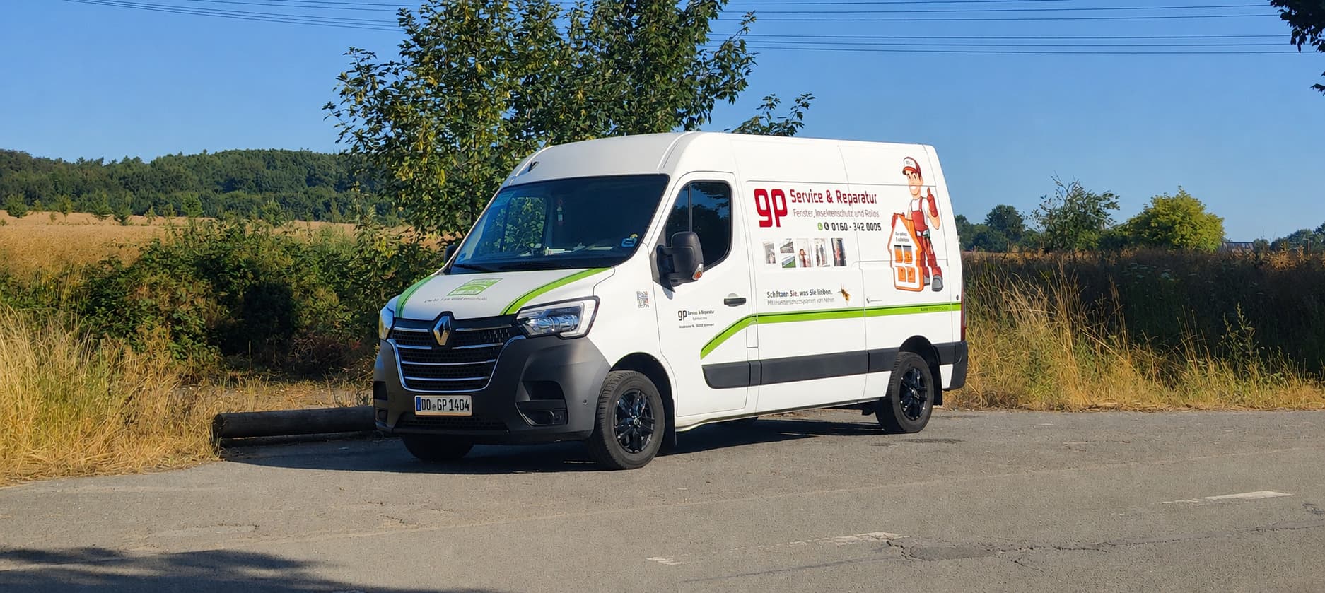 Das Fahrzeug von GP Service & Reparatur